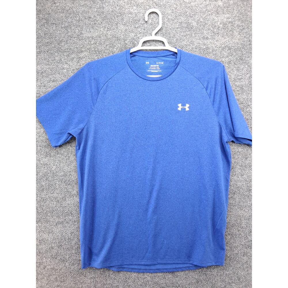 Under Armour Tech Tee Tshirt Mens XL Blue Short Sleeve Performance